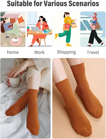 Women Thin Cotton Socks Soft Cozy Socks Cute Ankle Crew Socks
